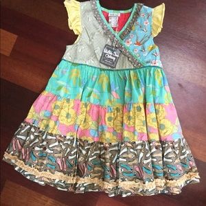 Matilda Jane Roller Coaster tiered dress NWT sz 6